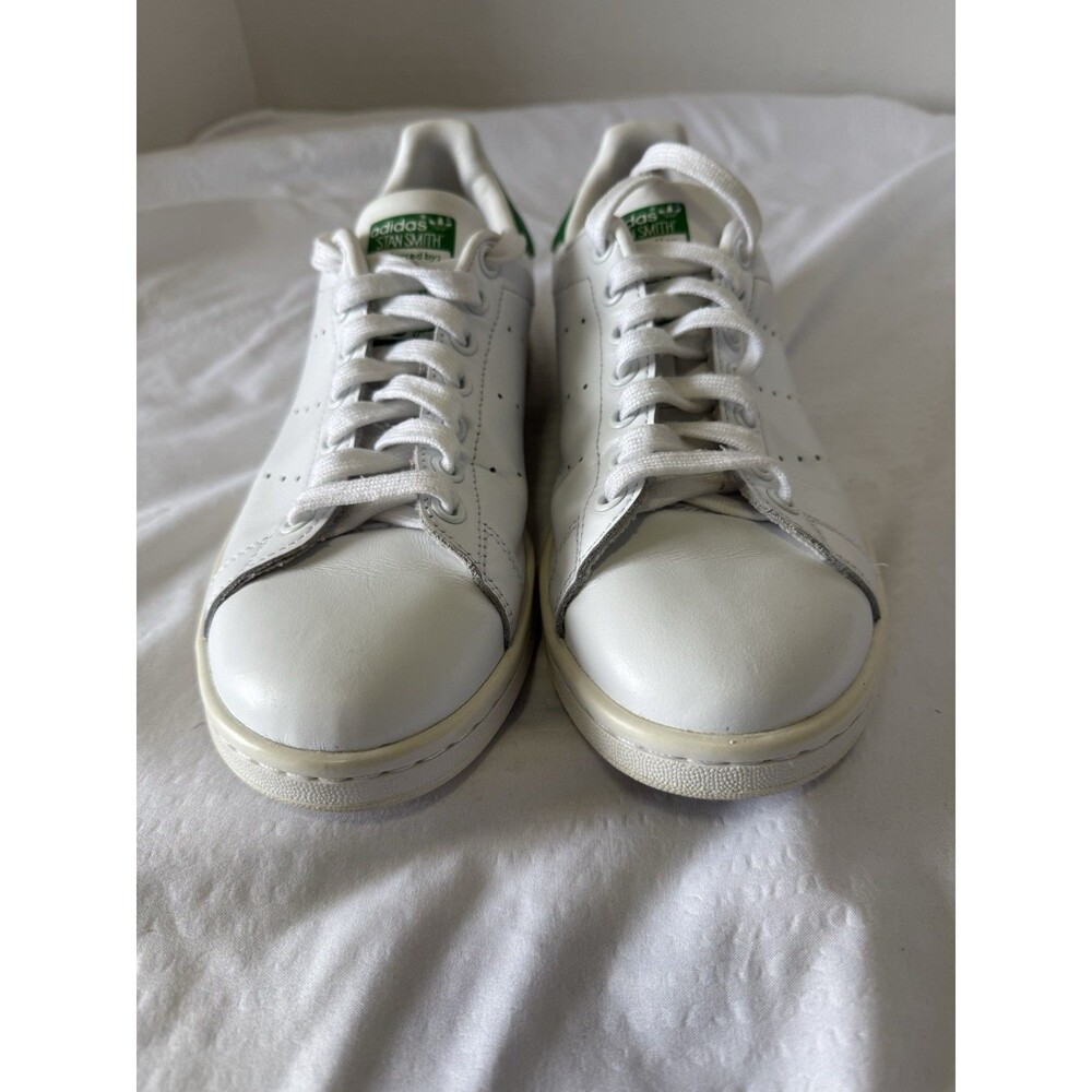 Adidas Original Stan Smith Men’s White And Green Sneakers M20324 Sz 8.
